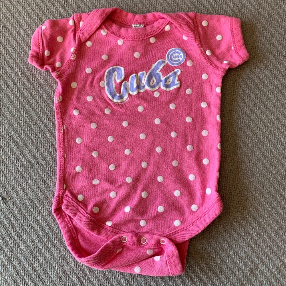 🛍🛍 BOGO!!! 🛍🛍 Onesie: Little Chicago Cubs-Fan-in-Training Pink Onesie!!